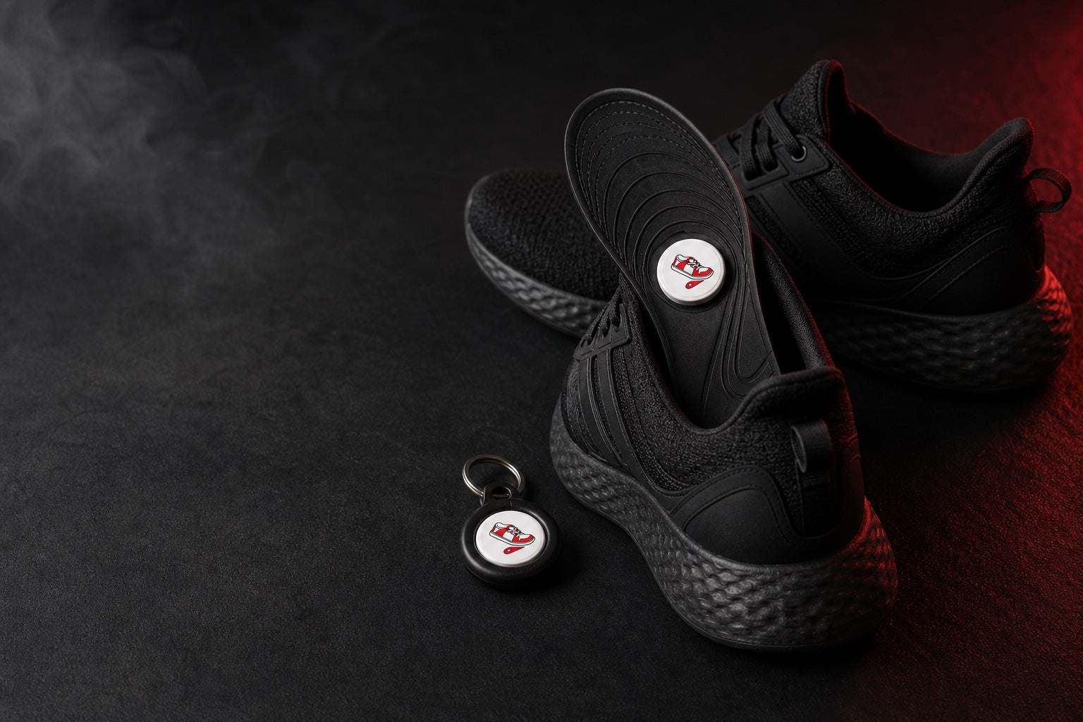 Plantilla con rastreador LifeTag dentro de un zapato