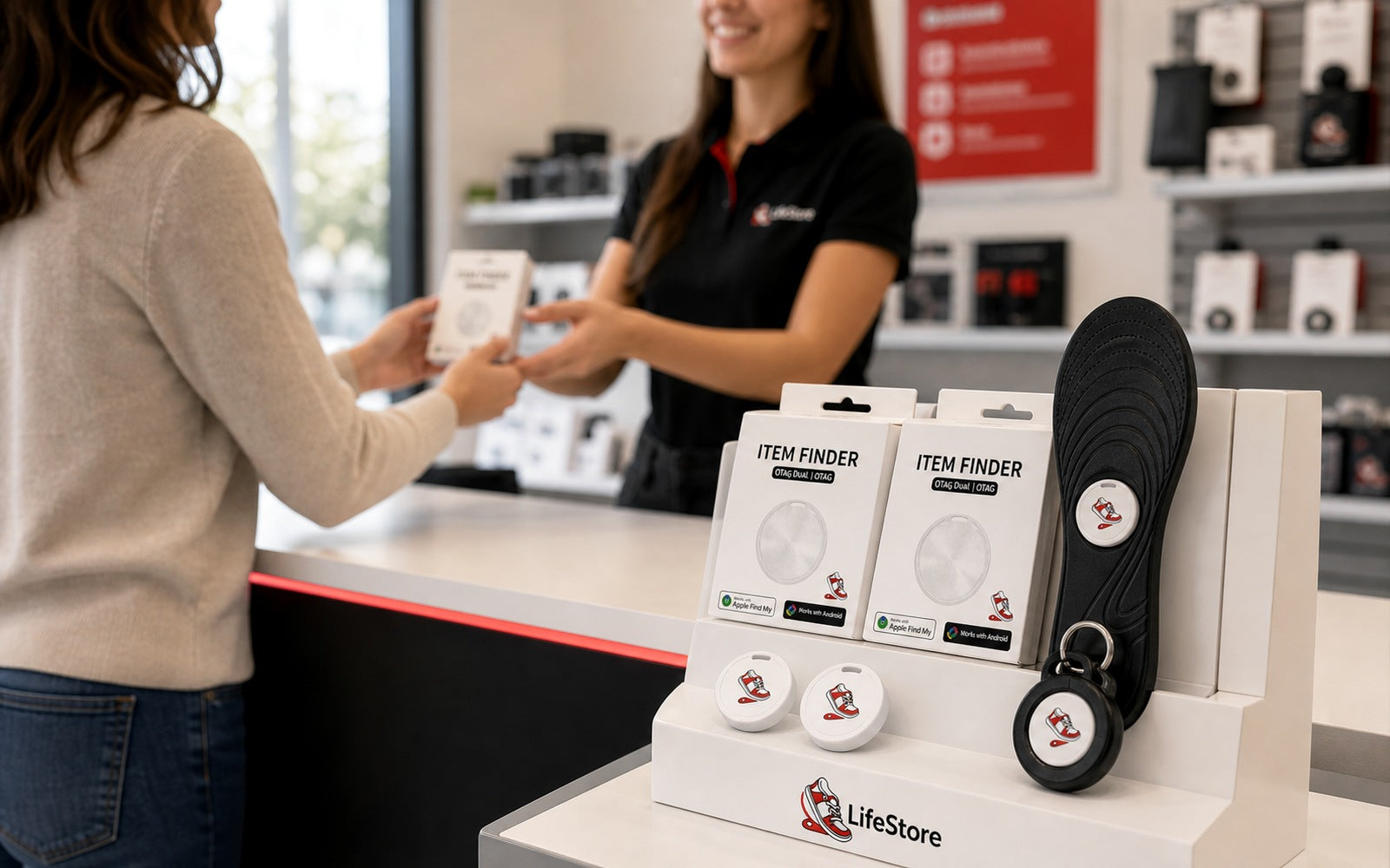 Punto de venta oficial LifeStore con rastreadores para objetos, mascotas y vehículos